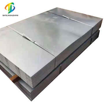 Dx51d + Z s280gd + Z placa de aço galvanizado por imersão a quente 80 Chapa galvanizada de 0,16 mm-1,0 mm de espessura Chapa de aço galvanizado